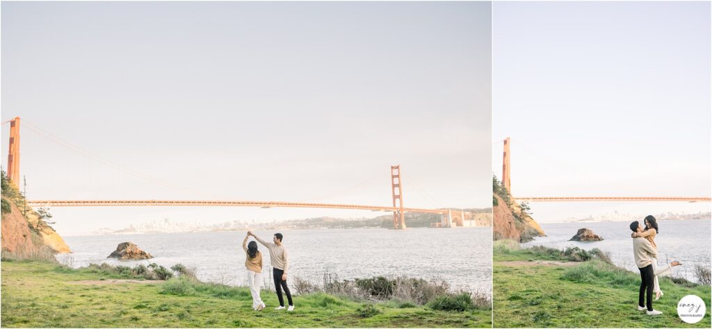 Golden Gate Bridge Engagement Session San Francisco Photographer