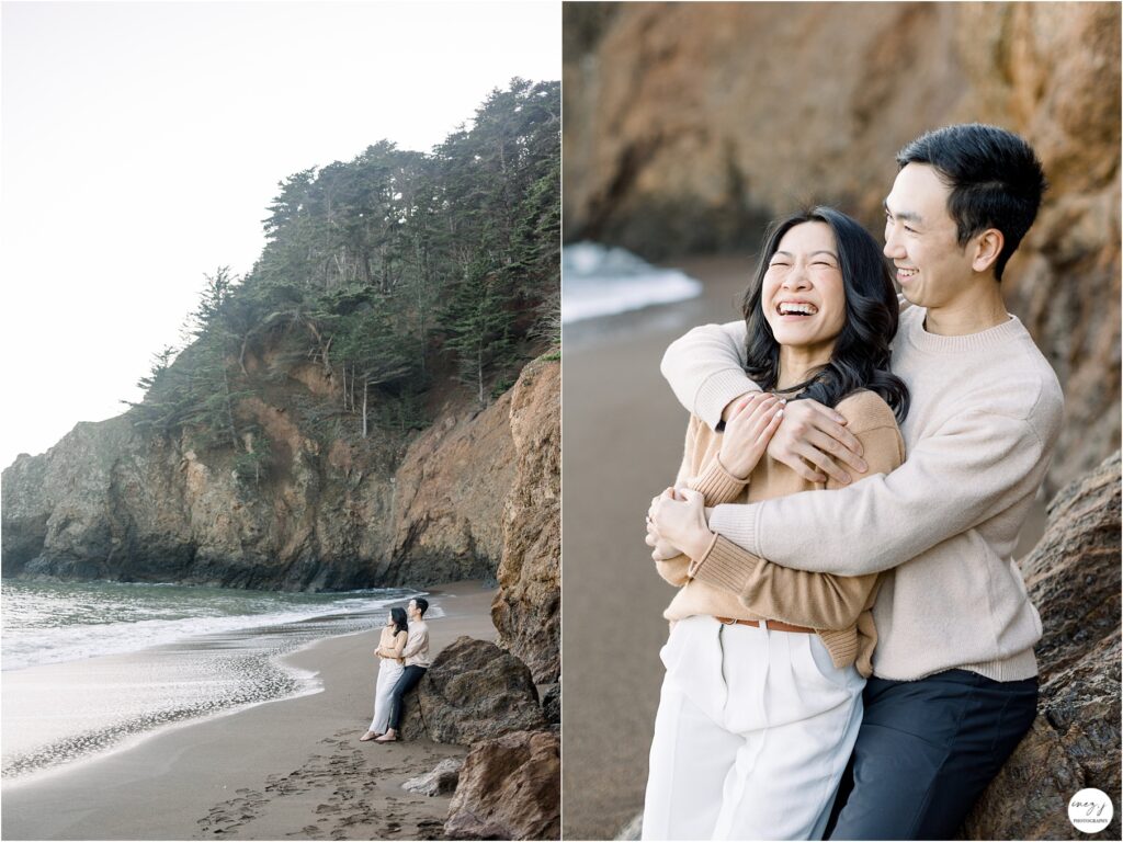 Kirby cove beach engagement session San Francisco photographer