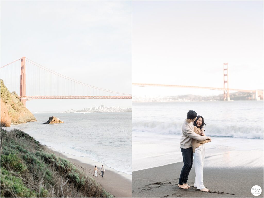 Golden Gate Bridge Engagement Session San Francisco Photographer