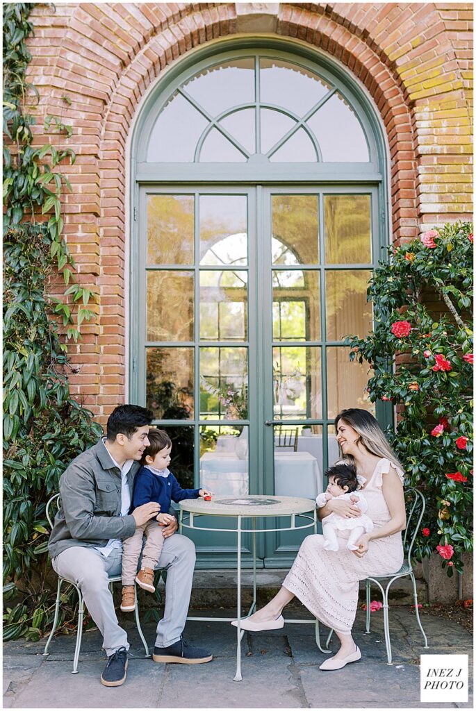 spring family session at Filoli