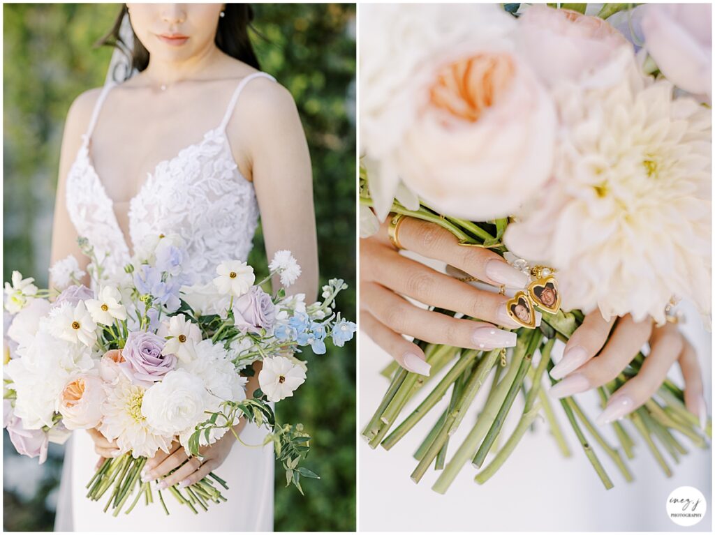 bridal bouquet willow heights mansion wedding photographer