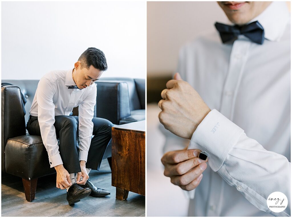 groom getting ready willow heights mansion wedding